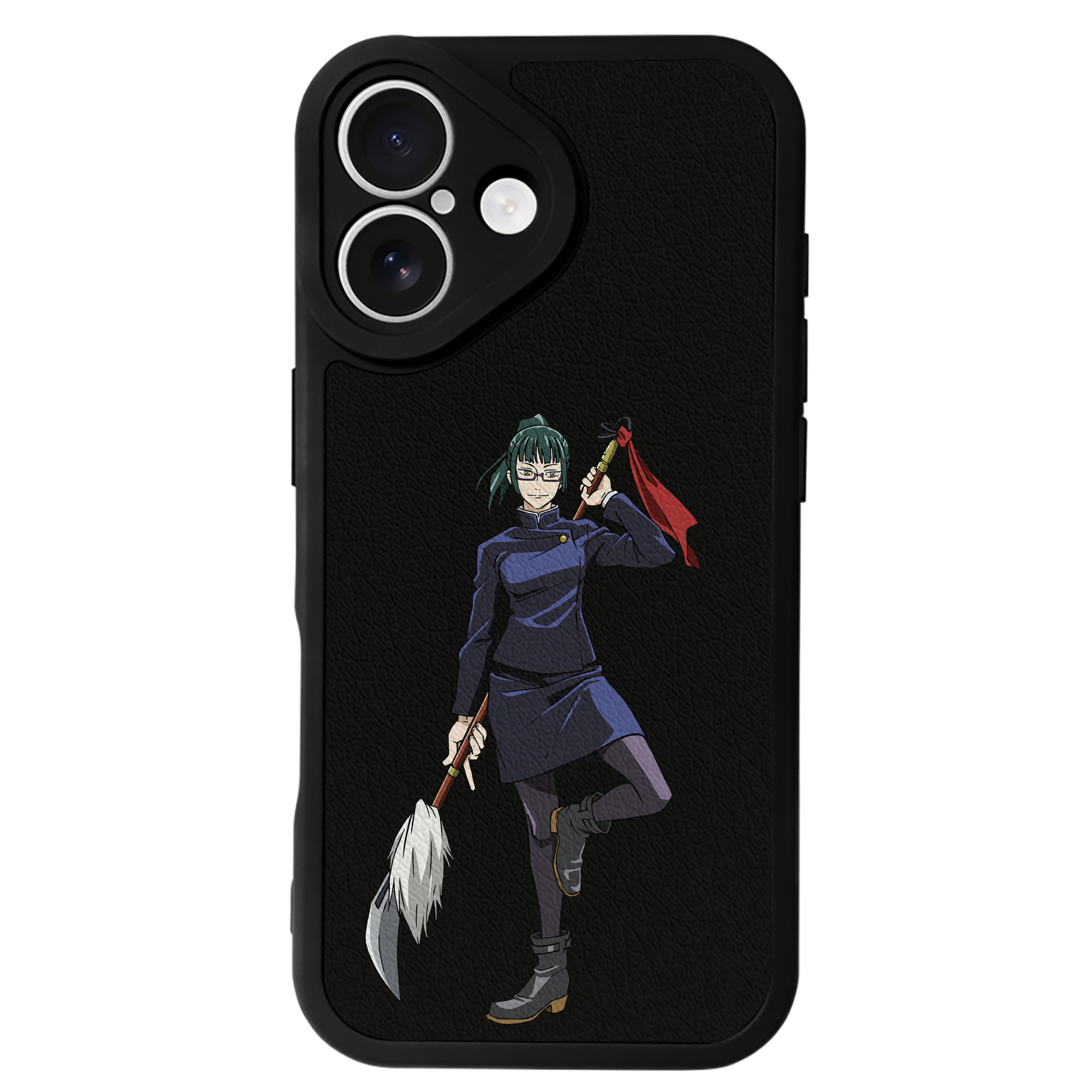 （画像用） 呪術廻戦 Jujutsu Kaisen 【iPhone 16シリーズ対応】シリコンスマホケース（レザー調） 材質：シリコン